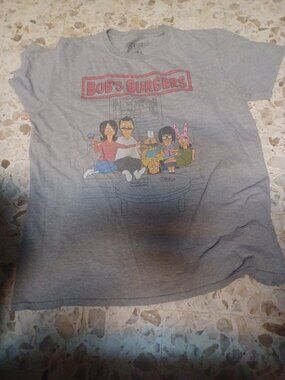 Ripple Junction Bob's Burgers Short Sleeve Tee L Gray